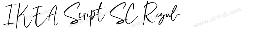 IKEA Script SC Regul字体转换 IKEA Script SC Regul字体转换